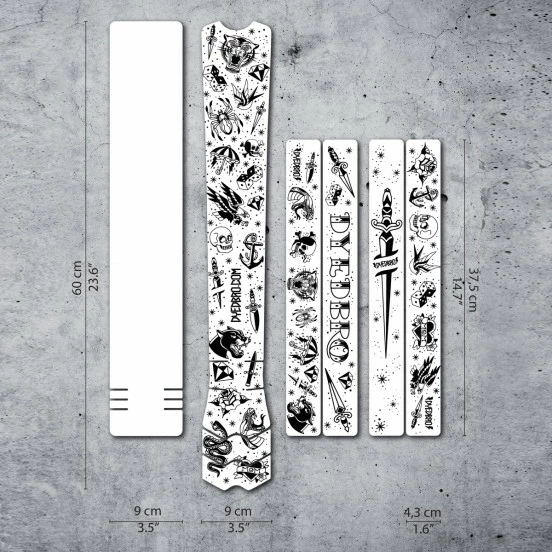 DYSTFETAT Sticker Ebike - Old School Tattoo (SUR COMMANDE) 1 DYSTFETAT Sticker Ebike - Old School Tattoo (SUR COMMANDE)